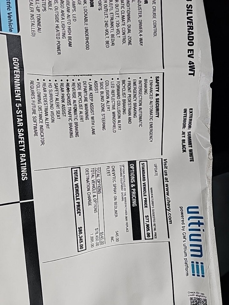 2024 Chevrolet Silverado EV Work Truck