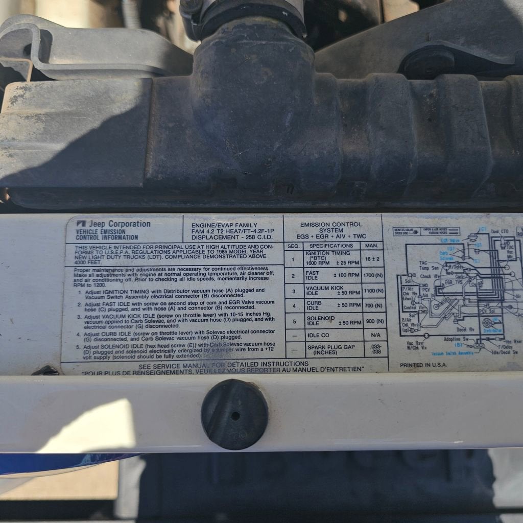 1985 Jeep CJ 4WD Base